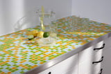 Küchen-Arbeitsplatte in Mosaik-Optik