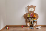 Bärchenregal, Kindermöbel zur Aufbewahrung von Büchern