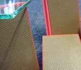 Der Kantenschliff klappt mit Diamantschleifklotz