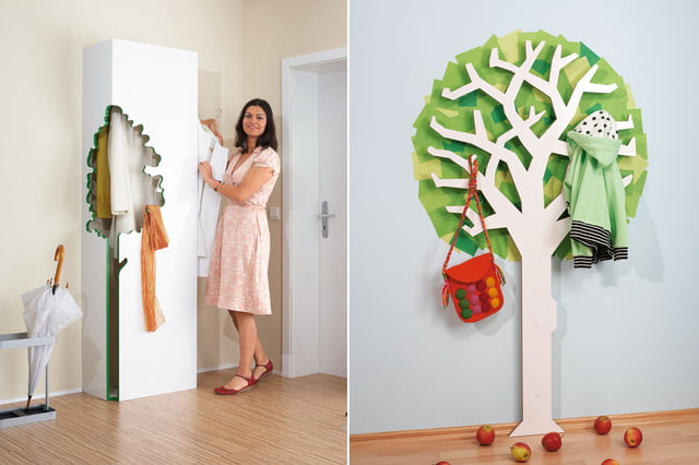 Kindergarderobe in Baumform