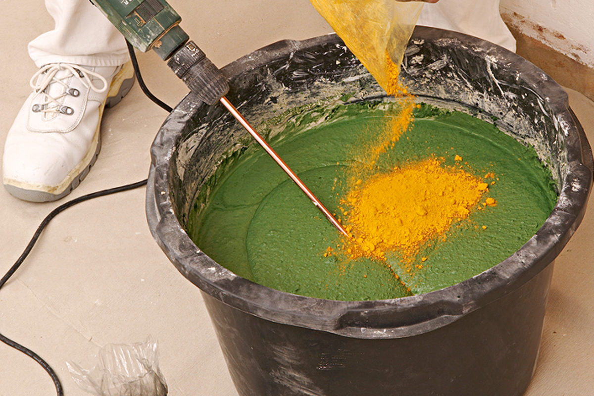 Tadelakt - Farbton verändern