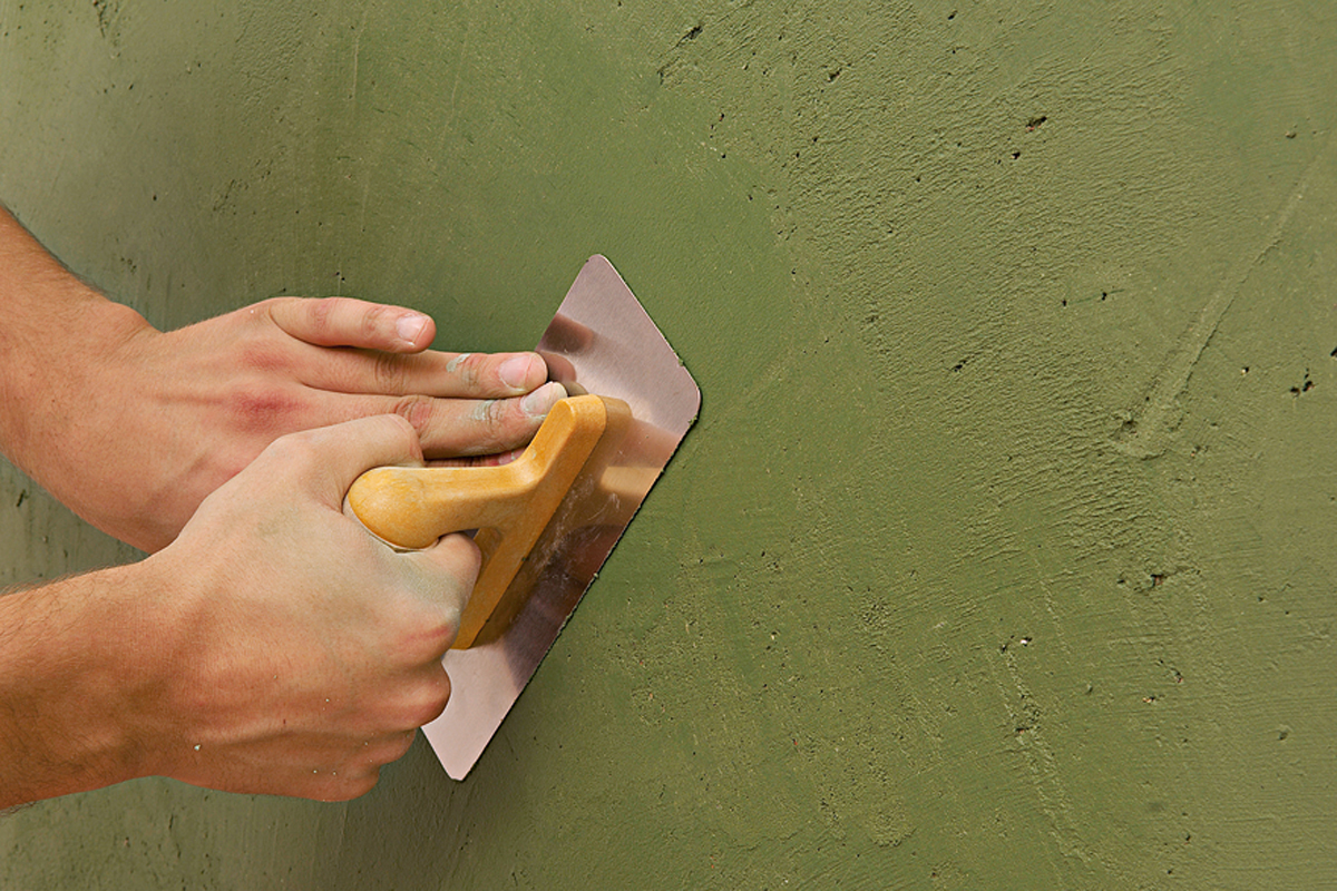 Tadelakt - Putz glätten