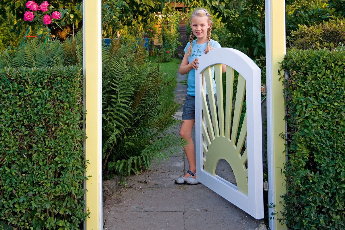 Selbstgebautes Gartentor