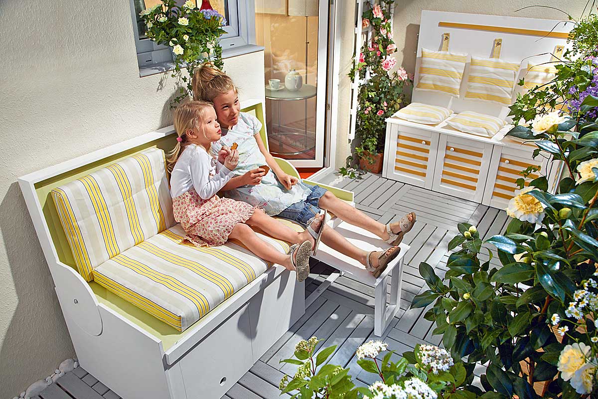 Modulare Balkonmöbel selber bauen