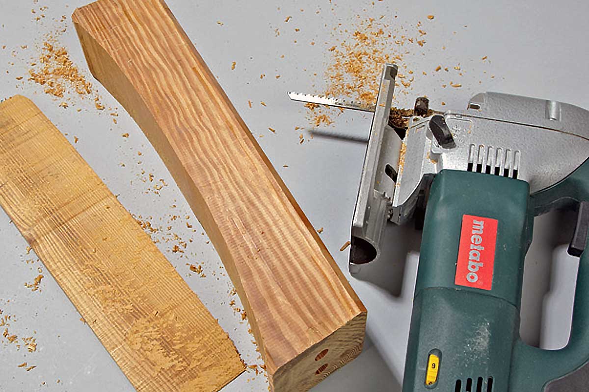 Gartenmöbel selber bauen - Wölbung aussägen