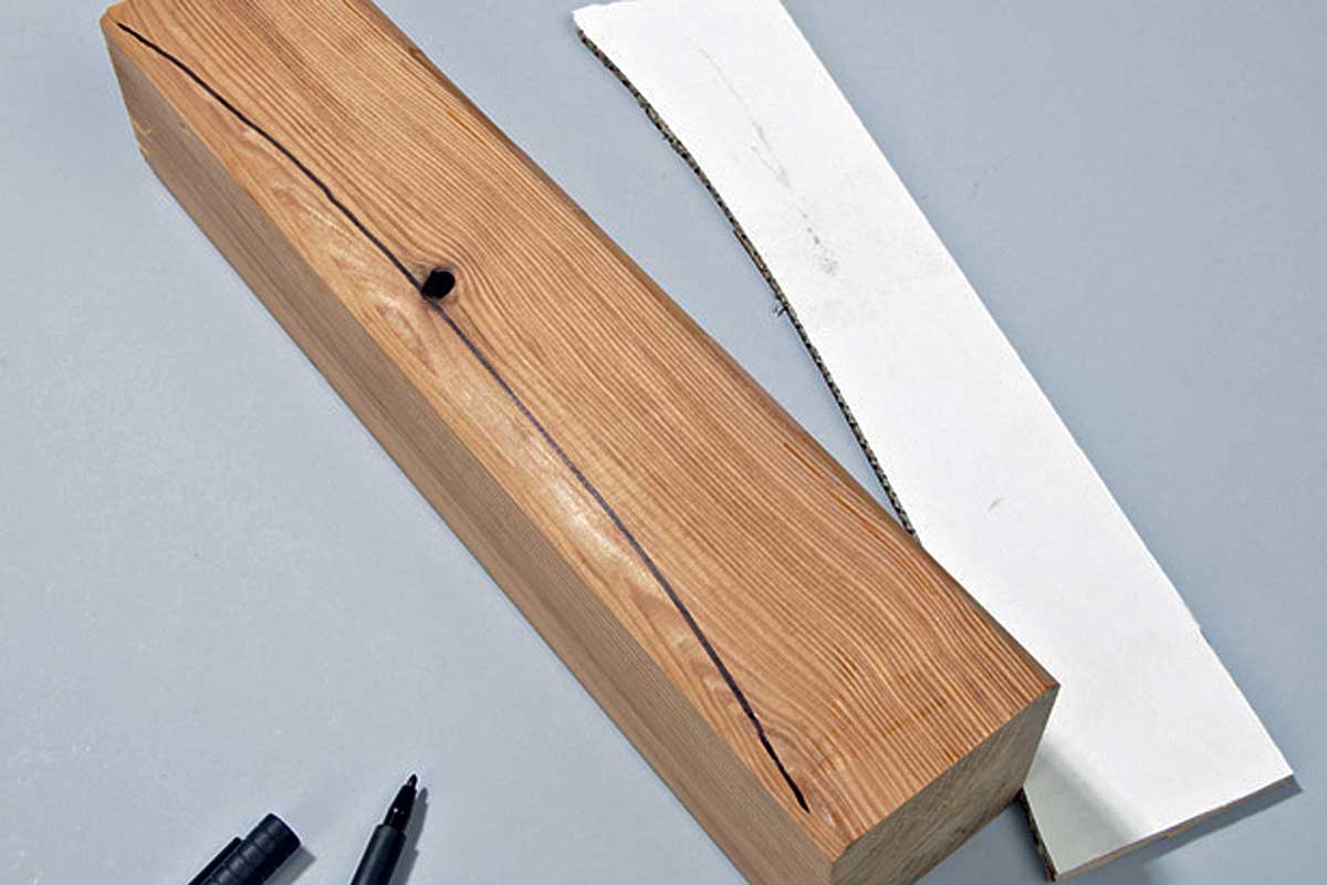 Gartenmöbel selber bauen - Wölbung übertragen