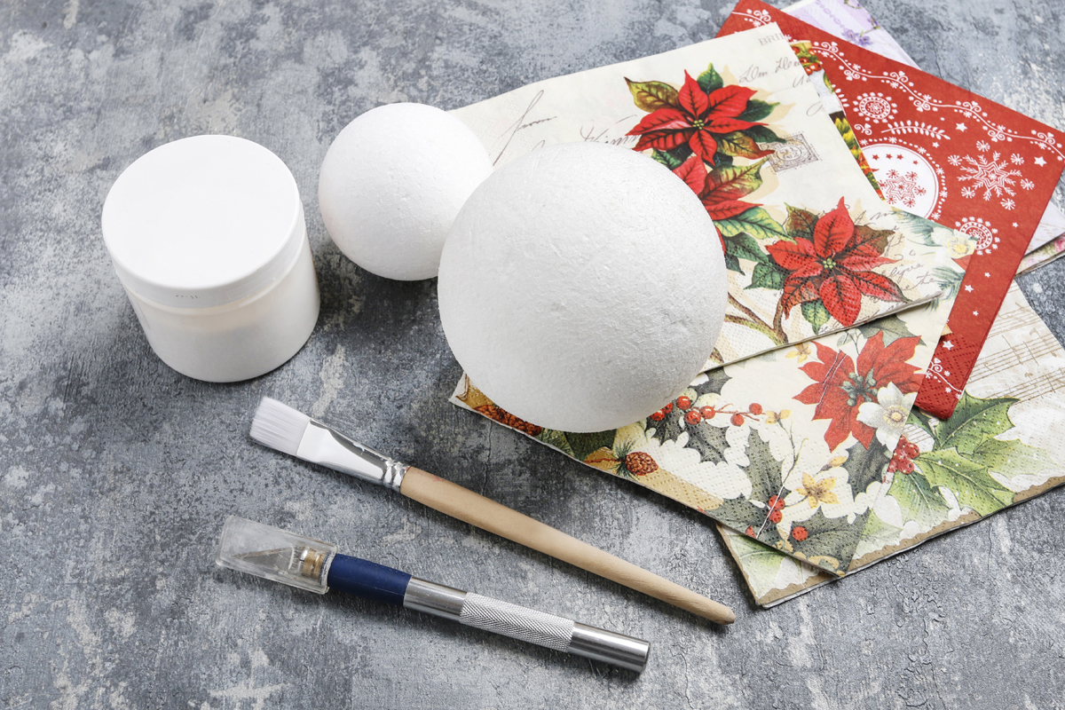 Serviettentechnik – Material