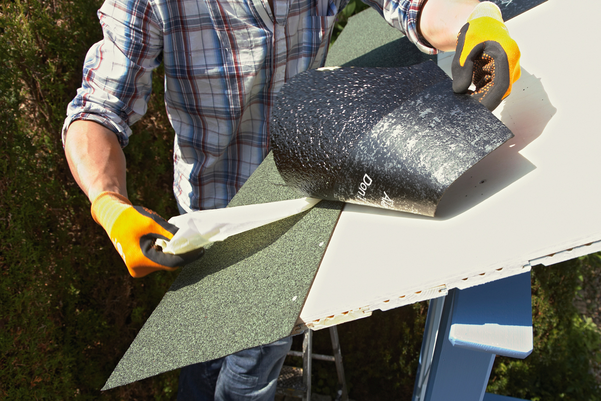 Philosophenhäuschen - Schutzfolie abziehen