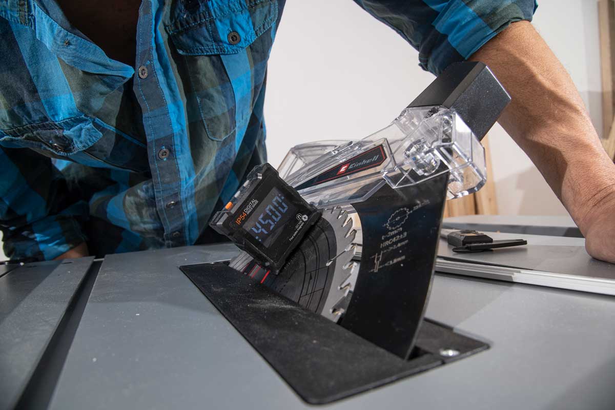 Tischkreissägen - 45-Grad-Schnitt