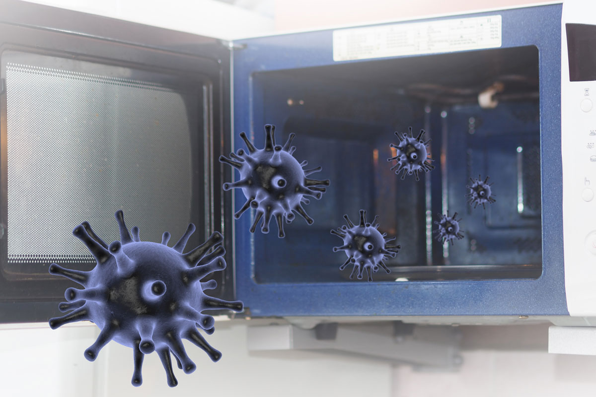 Mikrowelle reinigen – Bakterien