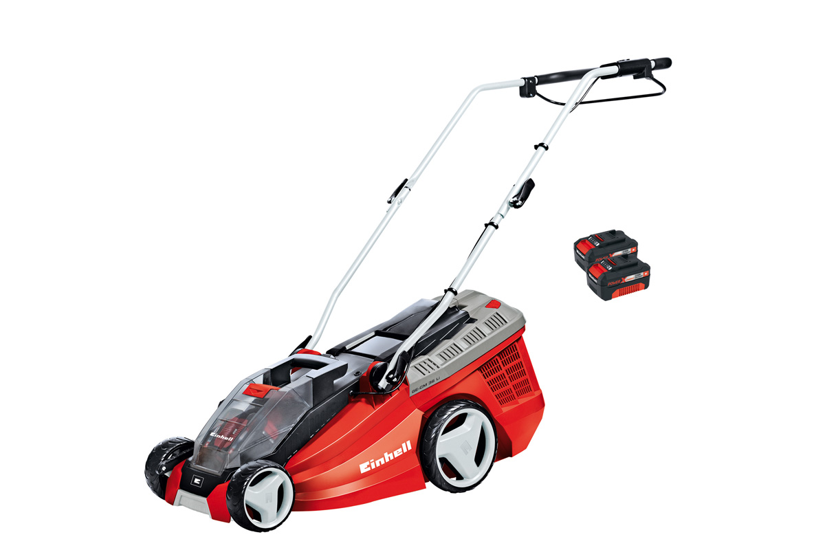 Der Akku-Rasenmäher eignet sich ideal für die kabellose Pflege mittlerer Rasenflächen.