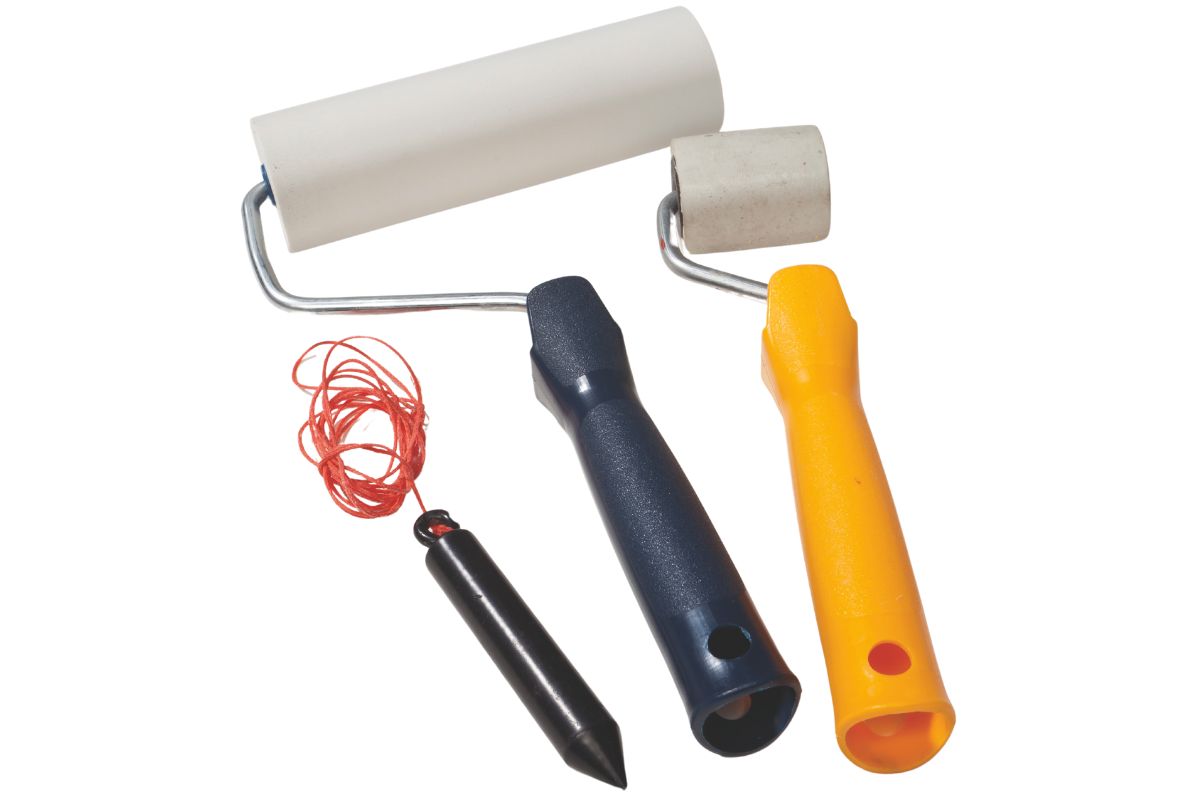 Fototapete – Utensilien zum Tapezieren