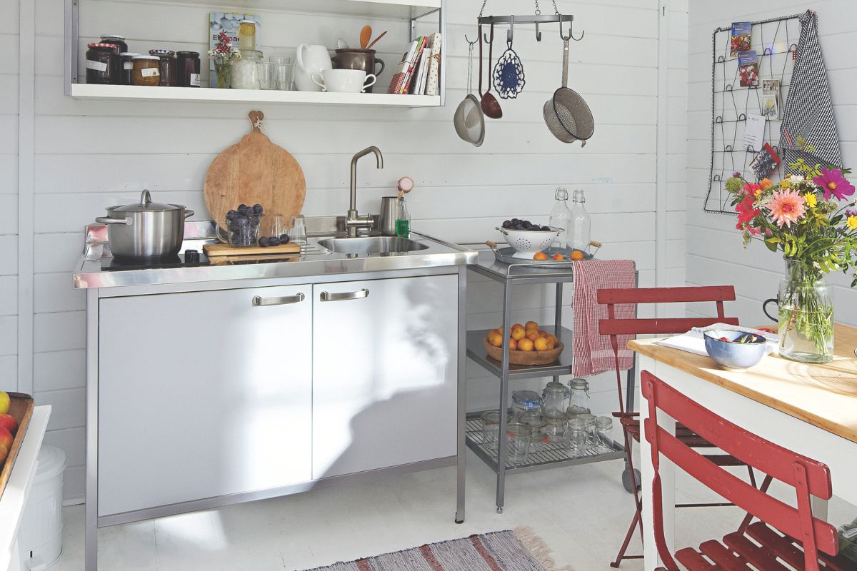 Gartenhaus-Baukasten – Gartenküche-Spüle