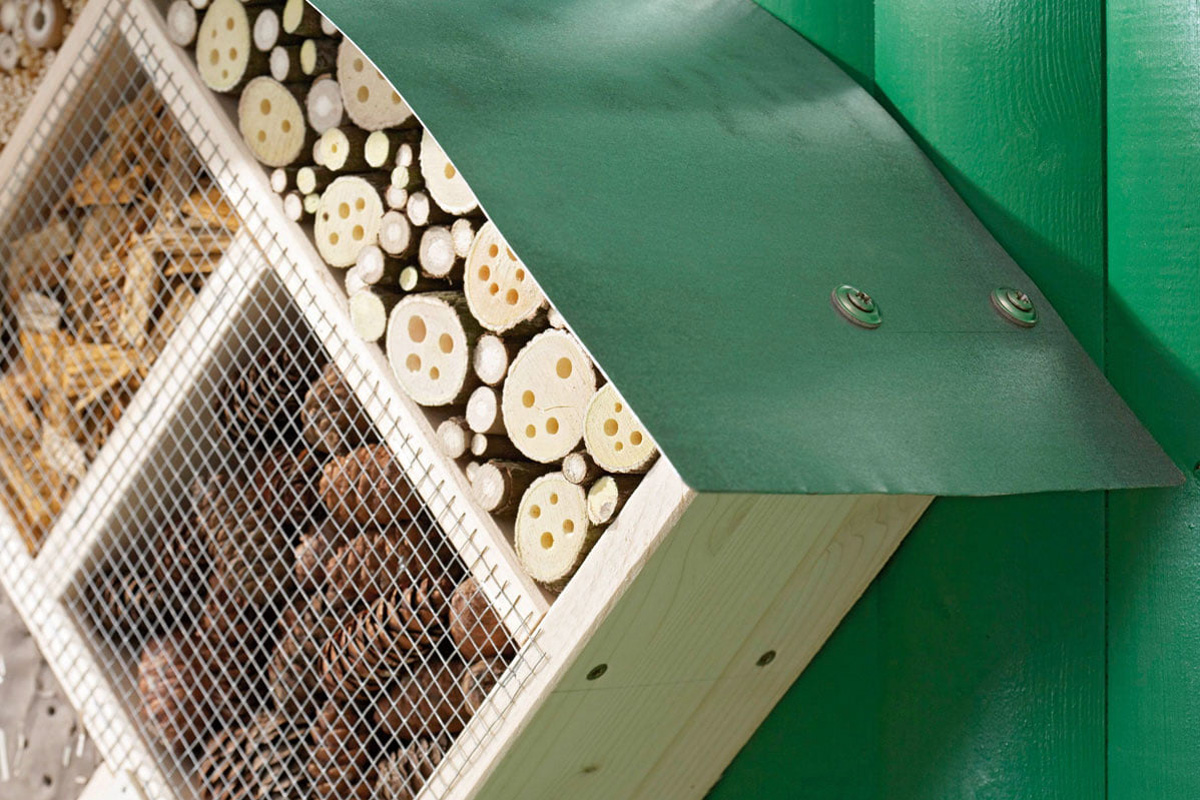 Bienenhotel bauen