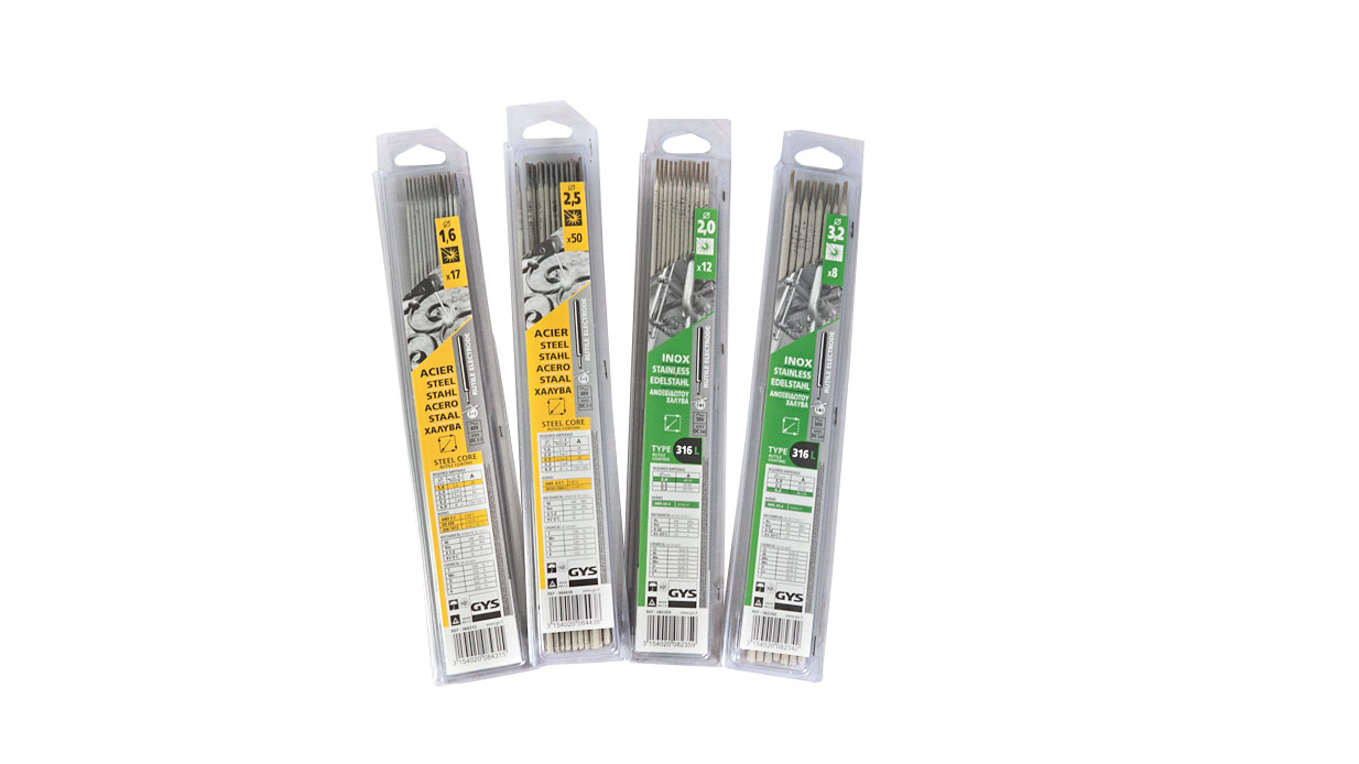 Schritt 4/4: Verschiedene Stabelektroden