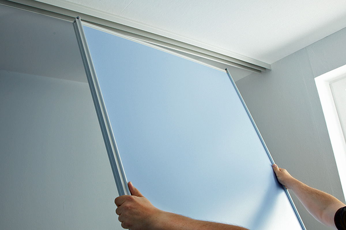 Schiebetür einhängen