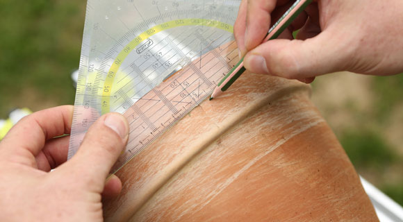 Bohrlöcher anzeichnen