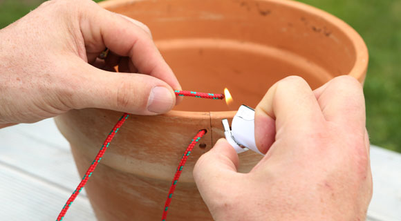 Kordelanfang verschweißen