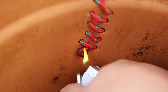 Kordelende verschweißen