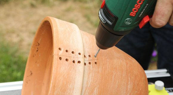 Weitere Löcher bohren