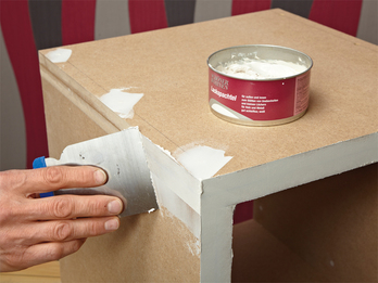 Schnittkante abspachteln