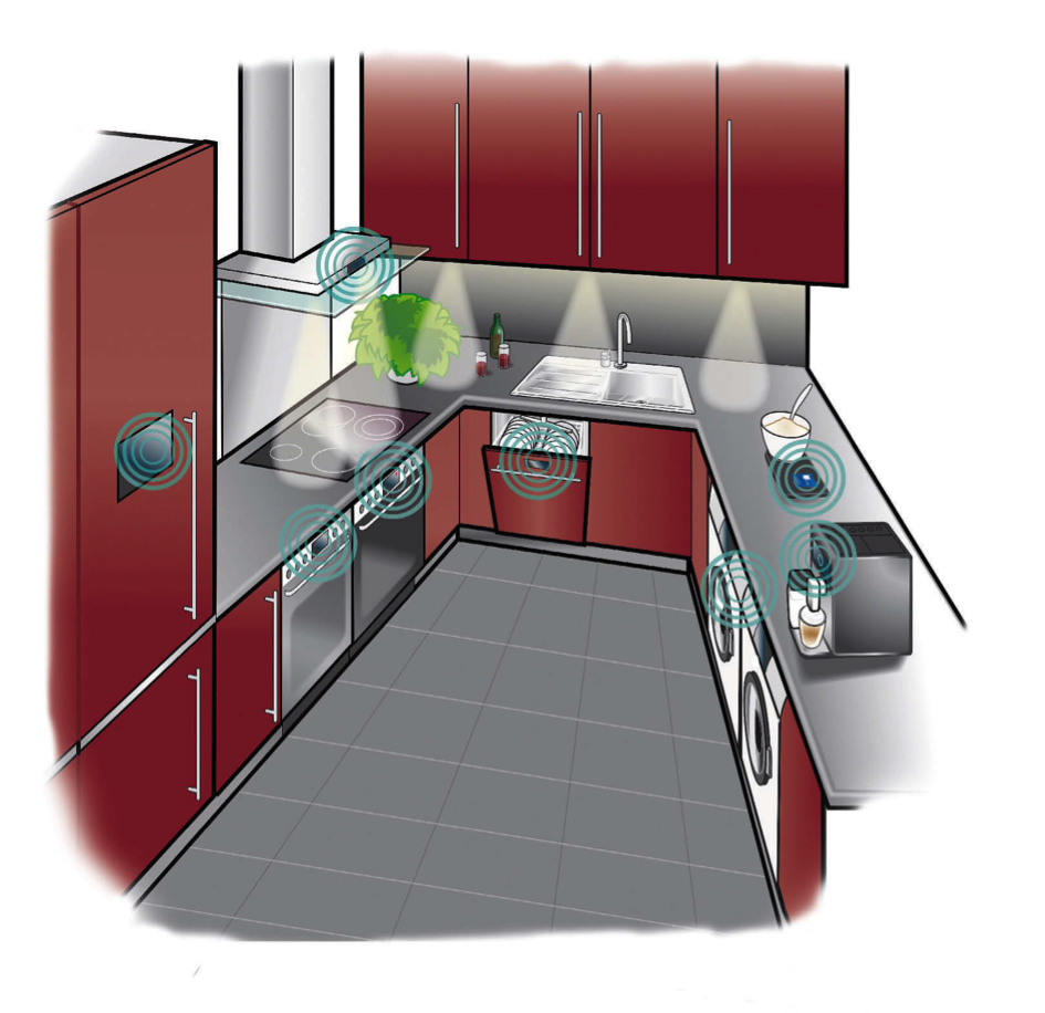 Die moderne Küche kann mit einigen Extras aufgemöbelt werden.